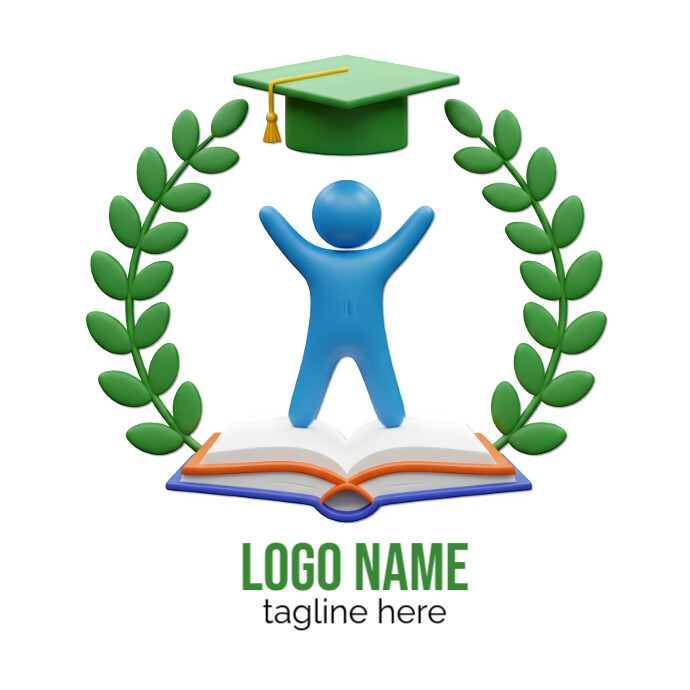 Jdss Logo Graduation Example White Graduation Logo Logos Template | PosterMyWall