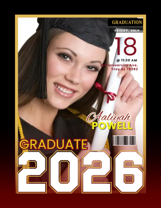Graduation Magazine Cover Template | PosterMyWall