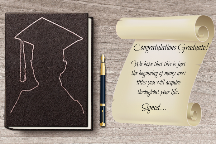 Graduation Message Template | PosterMyWall