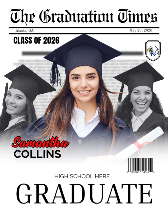Copy of Graduation Newspaper Cover | PosterMyWall