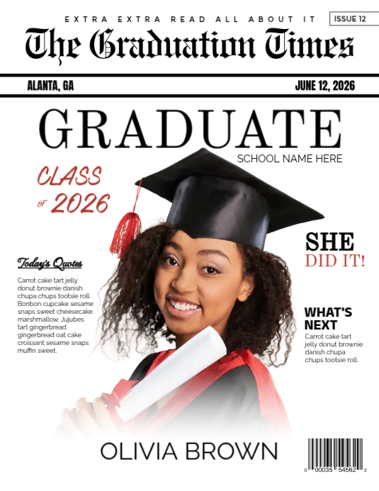 Graduation Announcement Flyers Template | PosterMyWall
