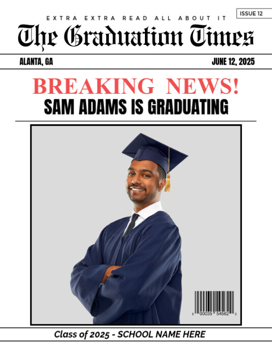 Newspaper Flyer Example Graduation Newspaper Flyer Template | PosterMyWall
