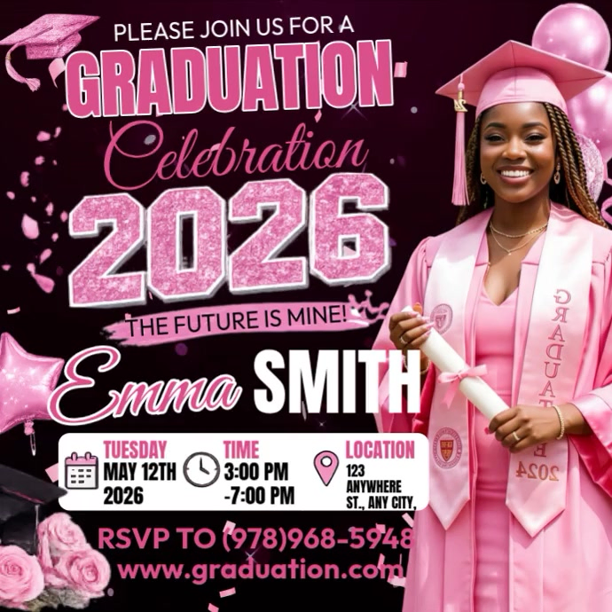 Graduation Celebration Template | PosterMyWall