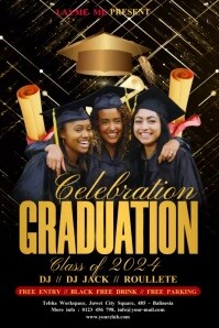 Graduation celebration poster Template | PosterMyWall