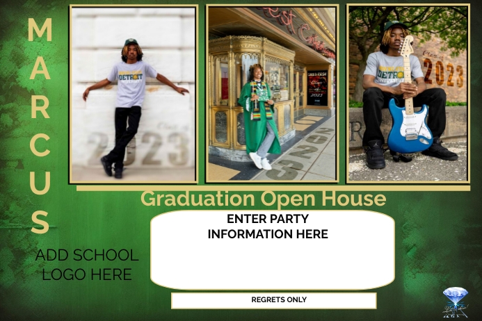 Graduation Open House Invitation Template PosterMyWall Graduation Open House Invitation Template PosterMyWall