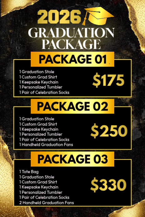 Plantilla de Graduation Packages Deals You Can’t Miss | PosterMyWall