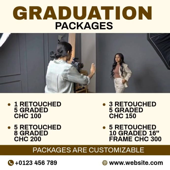 Graduation Package Design Graduation Packages Template | PosterMyWall