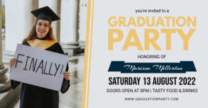 Graduation Party 2022 ปกอีเวนต์บน Facebook template