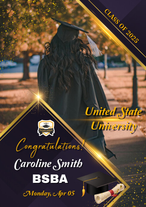 graduation party a4 template