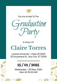 Sample Grad Ad Graduation Party Ads Template | PosterMyWall