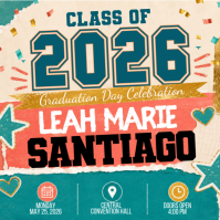 Graduation Party Ads Publicación de Instagram template