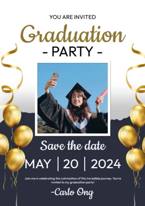 Graduation Party Ads Templat | PosterMyWall