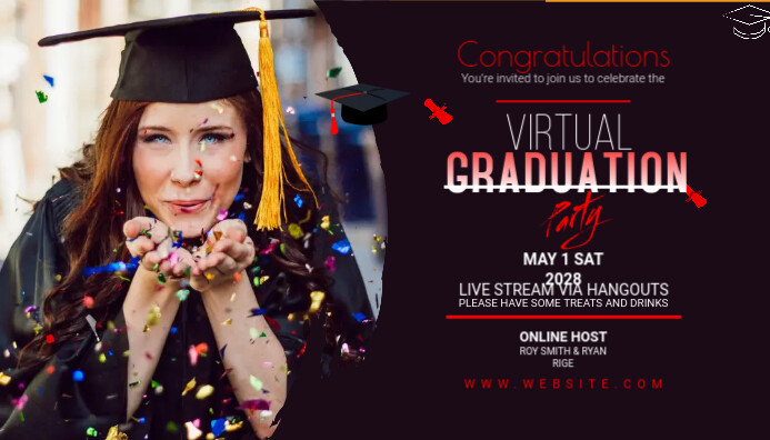 Project Graduation Header Graduation Party Blog Header Template | PosterMyWall