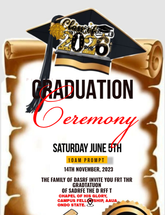 Graduation Ceremony Flyers Template | PosterMyWall