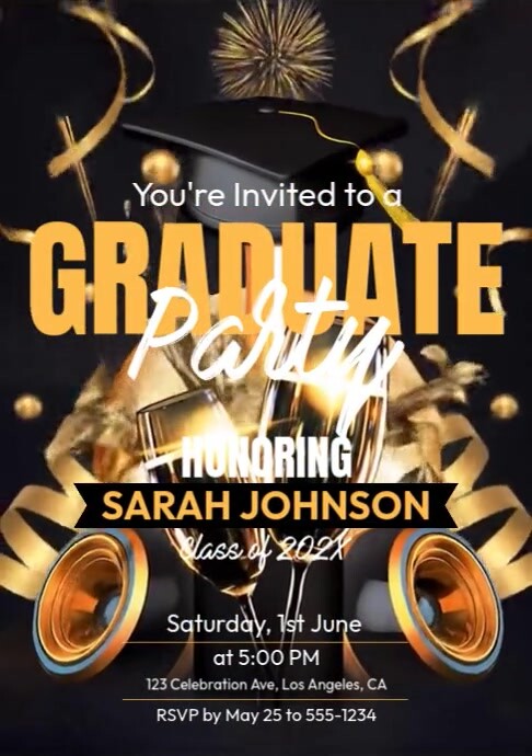graduation party Template | PosterMyWall