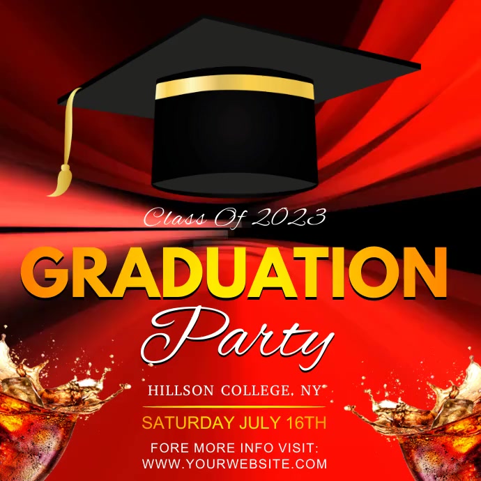 Graduation Party Template PosterMyWall