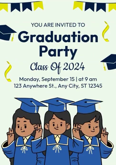 Graduation Party Layout Examples Graduation Party Template | PosterMyWall