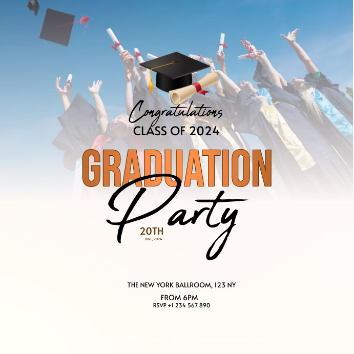 graduation party Template | PosterMyWall