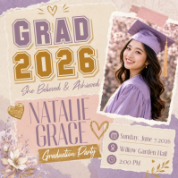 Graduation Party Publicación de Instagram template
