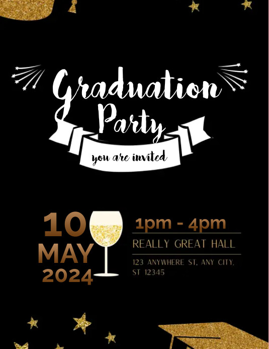 Graduation party Template | PosterMyWall