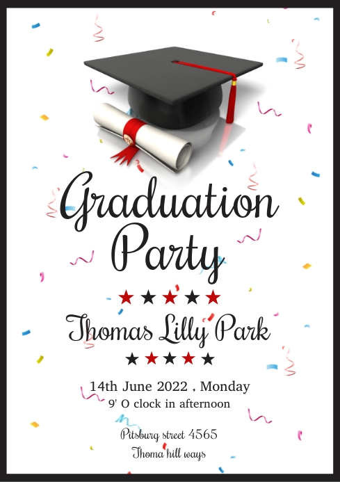 Graduation Party Template PosterMyWall