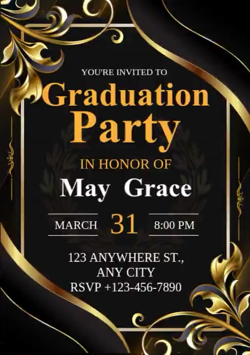 Graduation Party Template | PosterMyWall