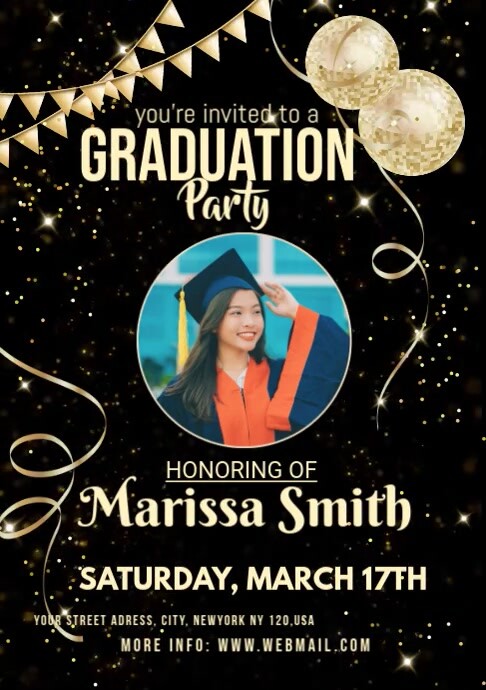 Graduation Party Layout Examples graduation party Template | PosterMyWall
