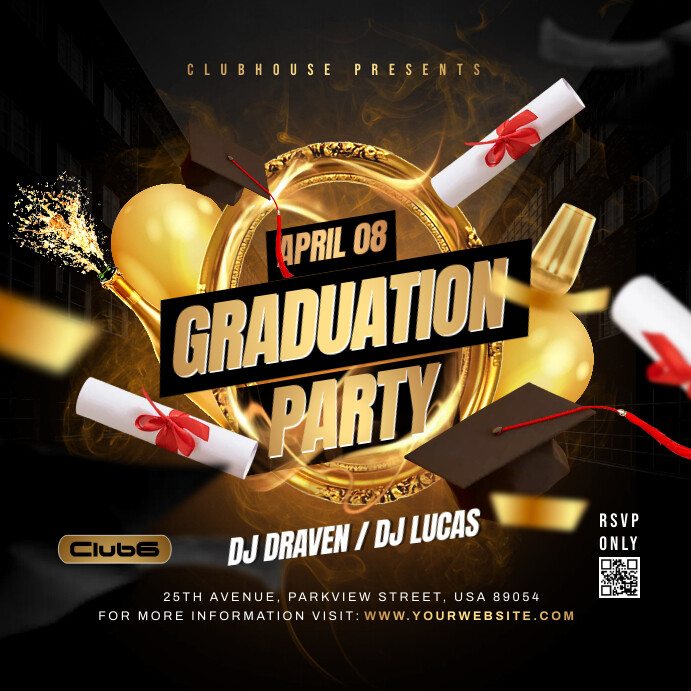 graduation party Template | PosterMyWall