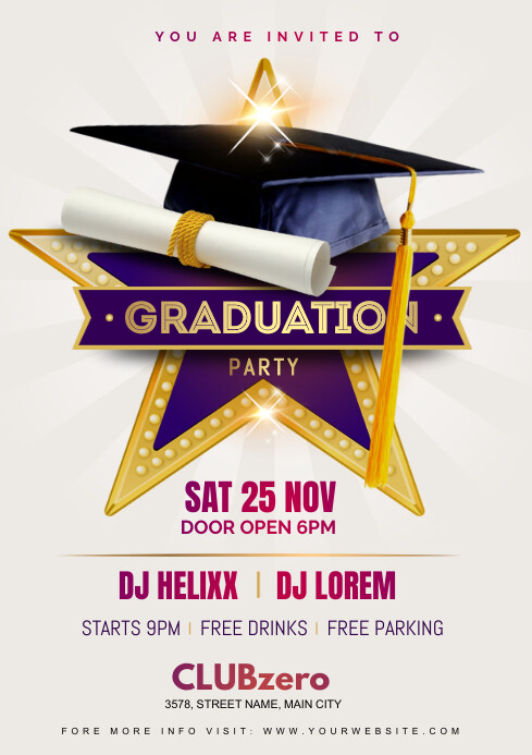 graduation party Template | PosterMyWall