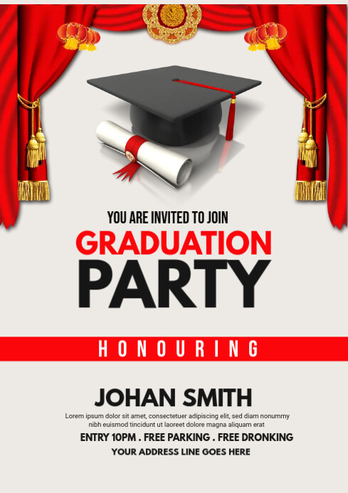 Graduation Party Template | PosterMyWall