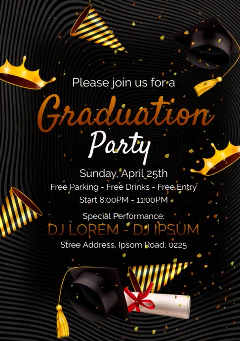 Graduation Party Template | PosterMyWall