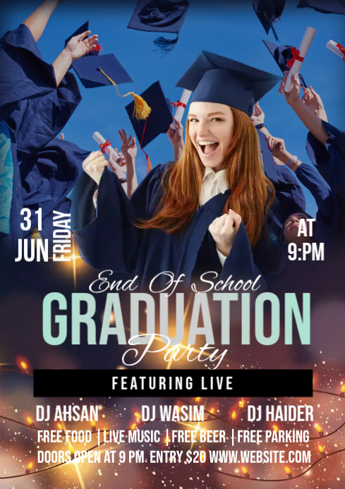 graduation party Template | PosterMyWall