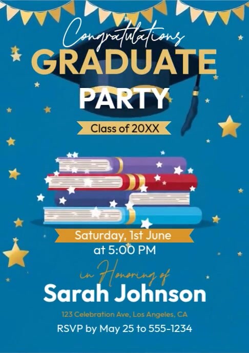 graduation party Template | PosterMyWall