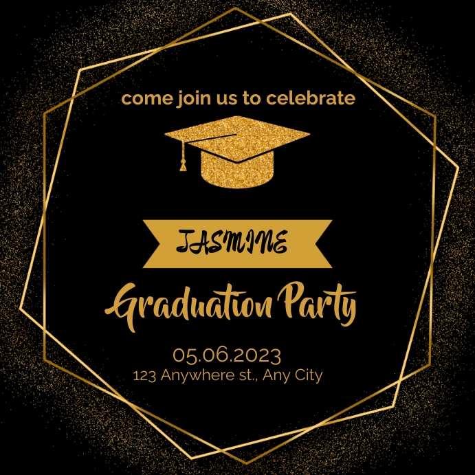 Plantilla de GRADUATION PARTY | PosterMyWall