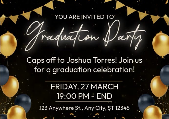 Graduation Party Template | PosterMyWall
