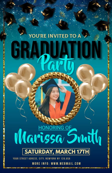 graduation party Template | PosterMyWall