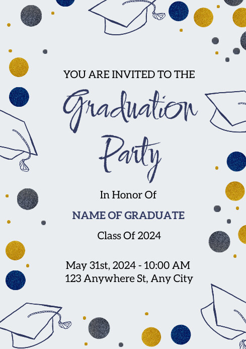 graduation party Template | PosterMyWall