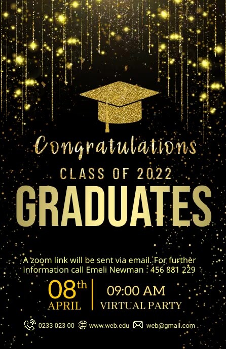 Graduation Party Template PosterMyWall