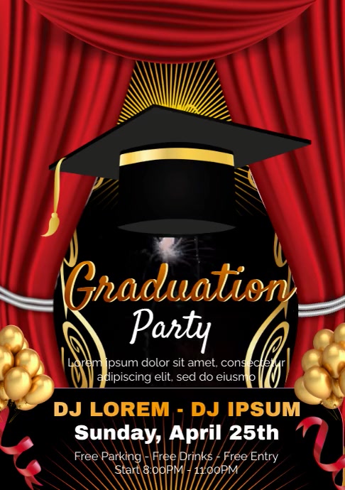 graduation party Template | PosterMyWall