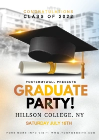 graduation party A4 template