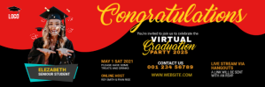 Graduation Party Email header template