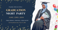 Graduation Party Facebook Event Banner Template