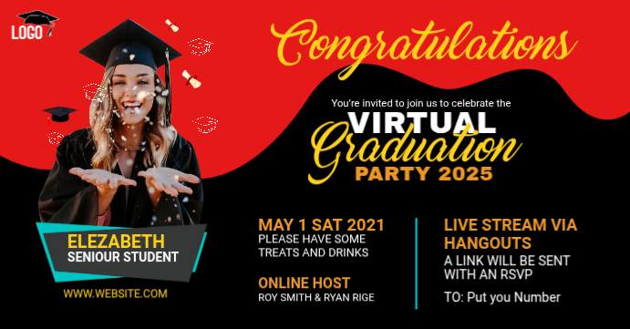 Modèle Virtual Graduation Party | PosterMyWall