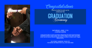 紫色 Graduation Ceremony Couverture d'événement Facebook Template