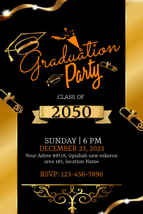 Graduation Party Flyer Template | PosterMyWall