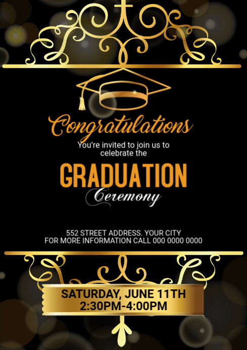 Graduation Party Flyer Template | PosterMyWall
