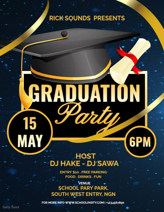 Graduation Party Flyer Template | PosterMyWall