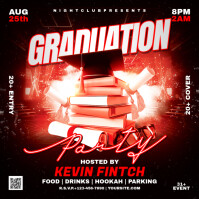 Graduation Party Flyer Instagram Post template