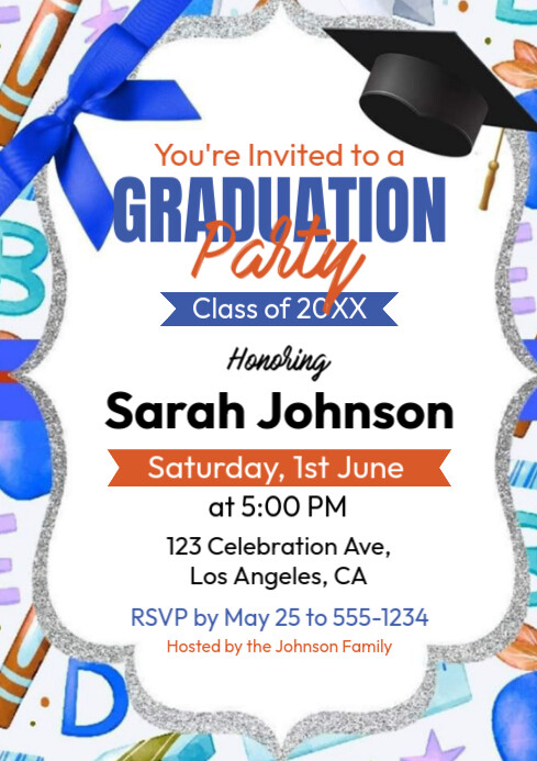 Graduation party flyer Template | PosterMyWall