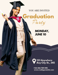 Graduation Party Flyer Template – High School & College